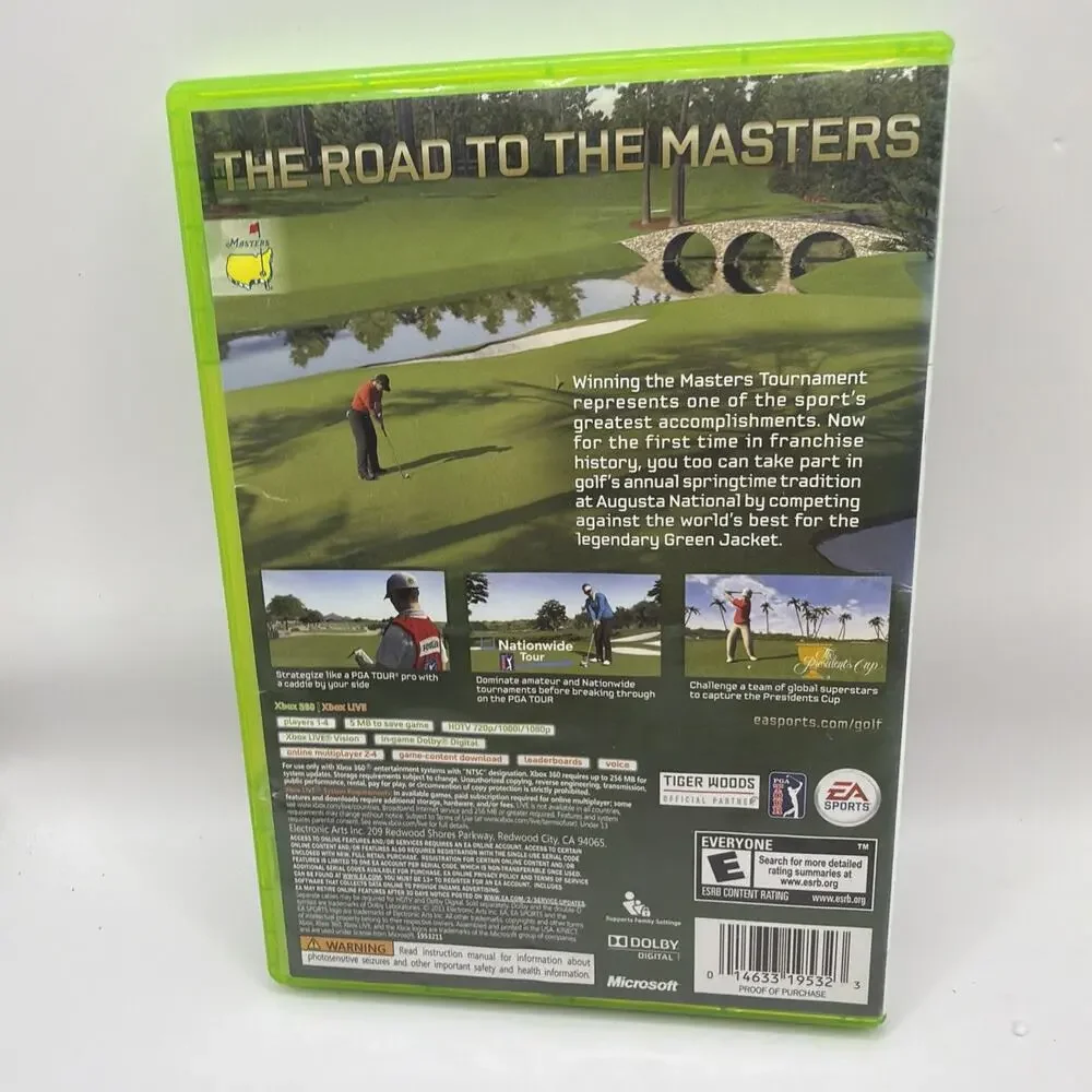Tiger Woods PGA Tour 12: The Masters (Microsoft Xbox 360, 2011)
